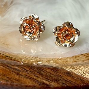 🖤NEW💕14K filled Rose earrings